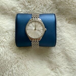 Swarovski Crystal-Embellished Silver Watch